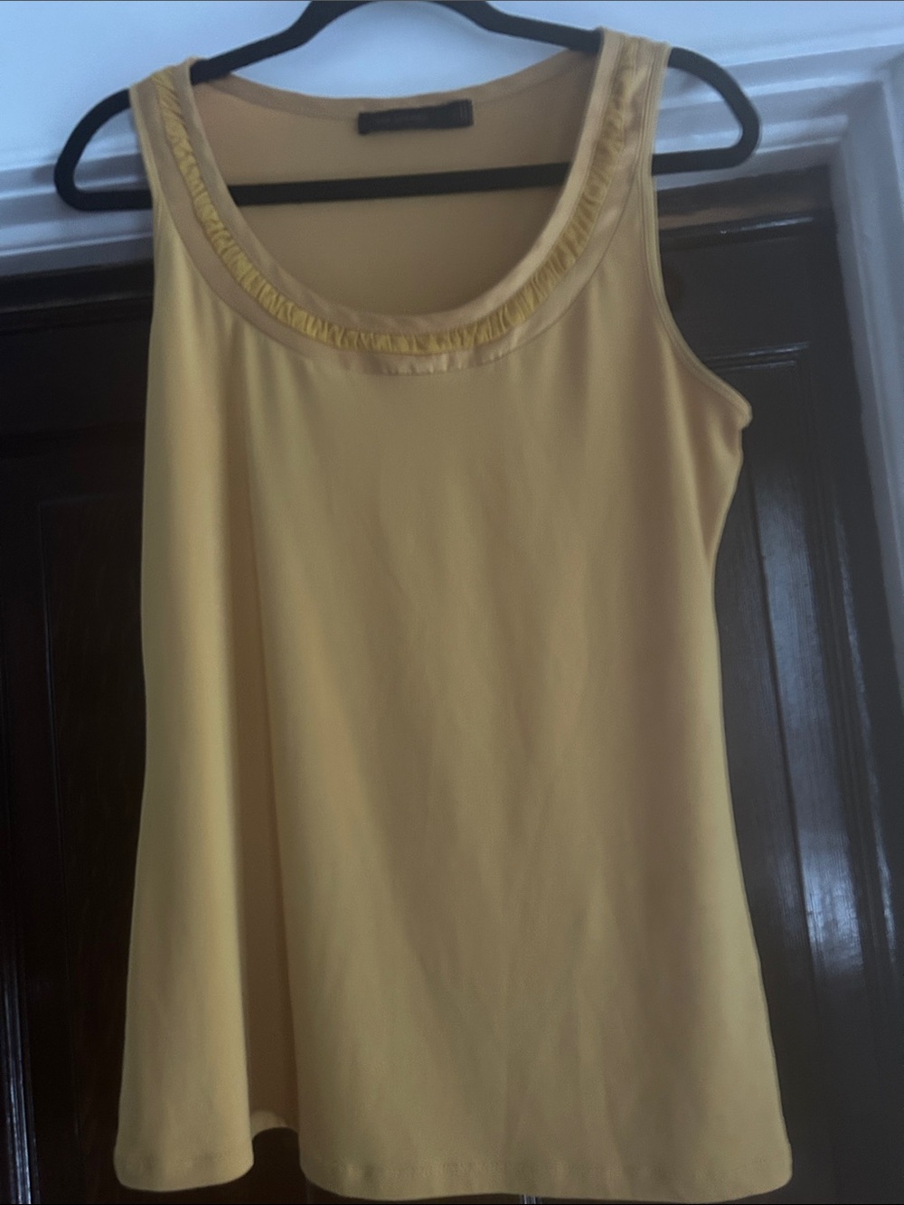 The Limited Mustard Yellow Scoop Neck Tank Top
